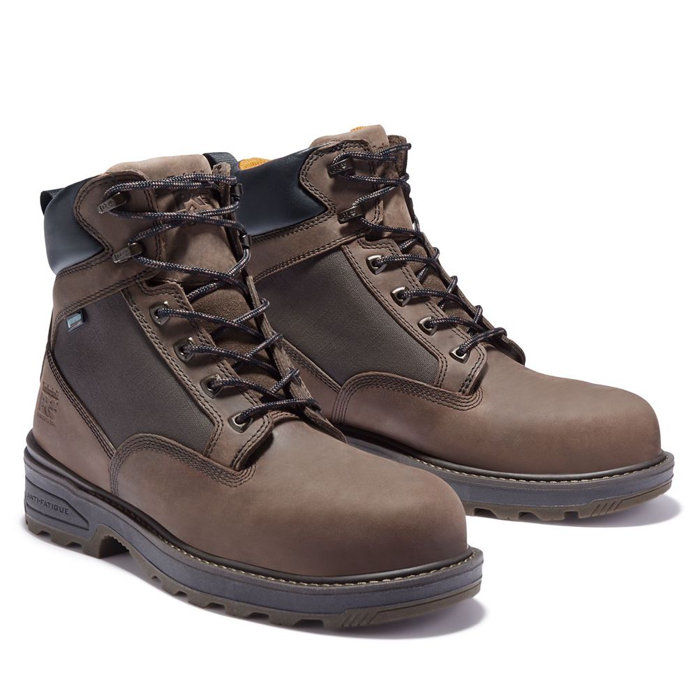 Botas de Trabajo Timberland Hombre Pro® Resistor 6\" Comp Toe Marrones - Chile CVJ-801472